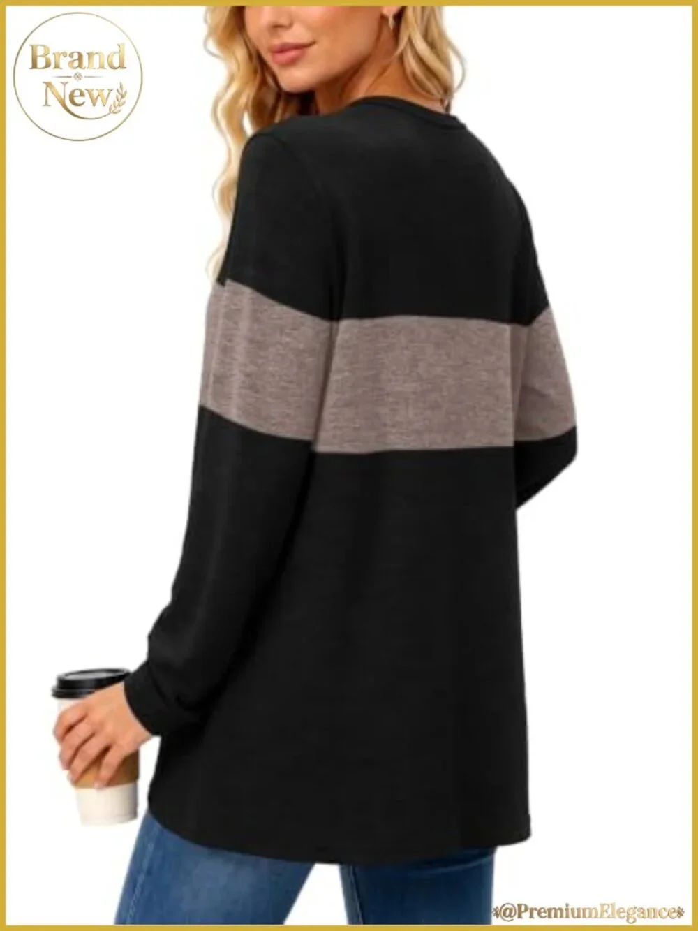 Women's Casual Knit Cardigan Open Front Long Sleeve with Pockets